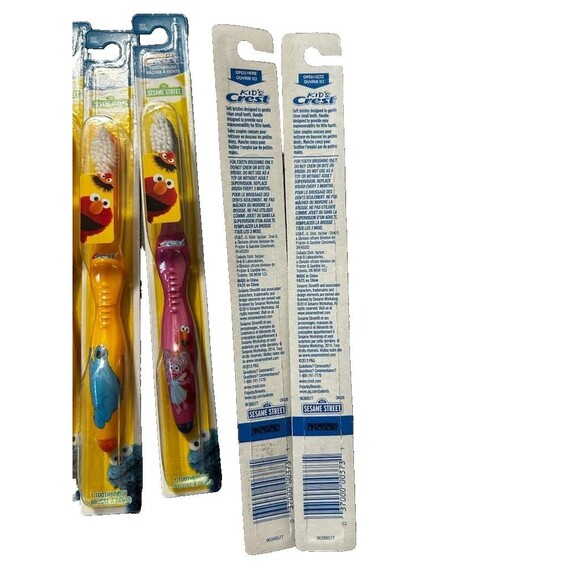 New 10 pcs Crest Kids Toothbrush Sesame Street Soft Assorted Characters - Picture 4 of 4